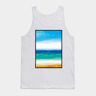 Abstracted Beach Tank Top